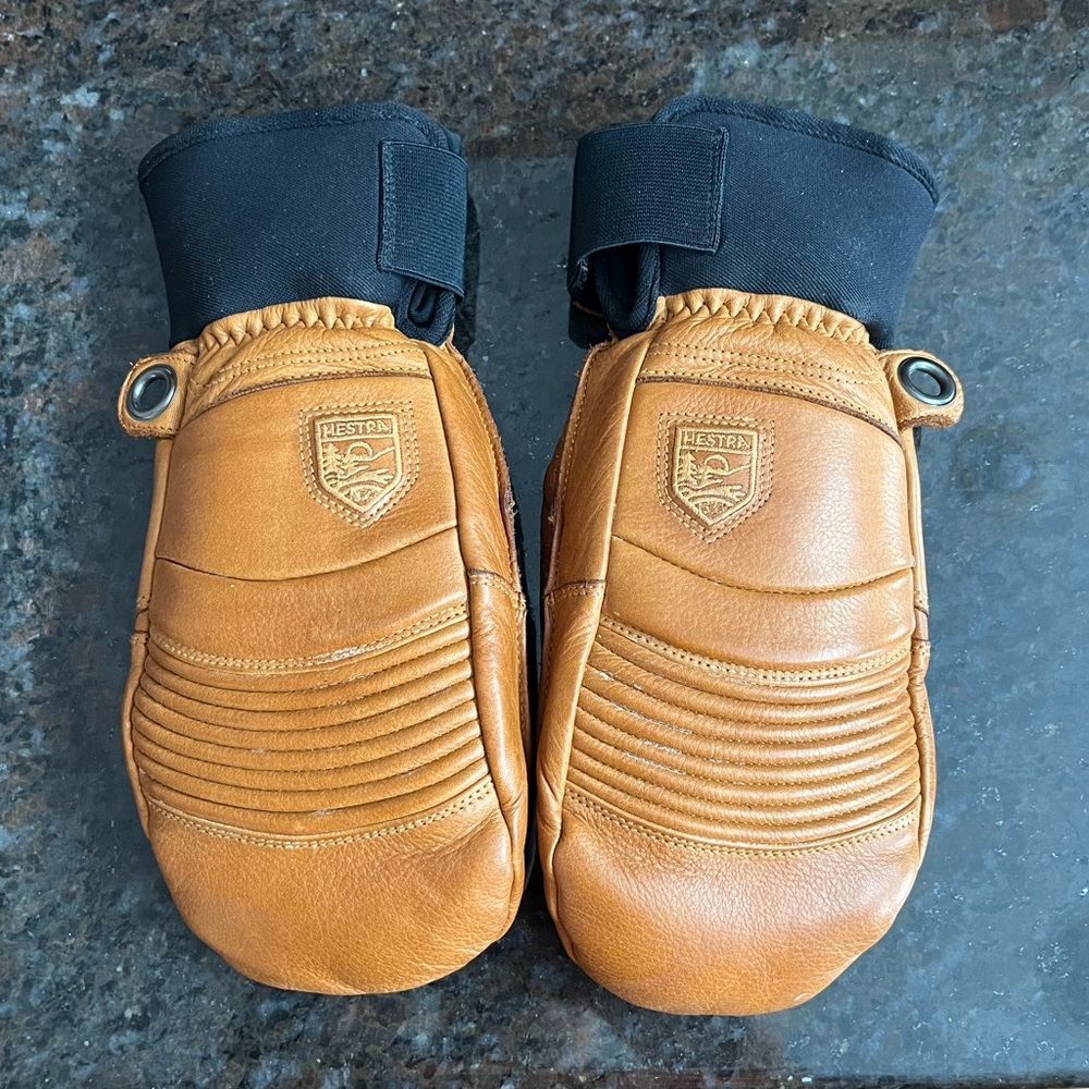 Hestra Leather Mittens Size 8